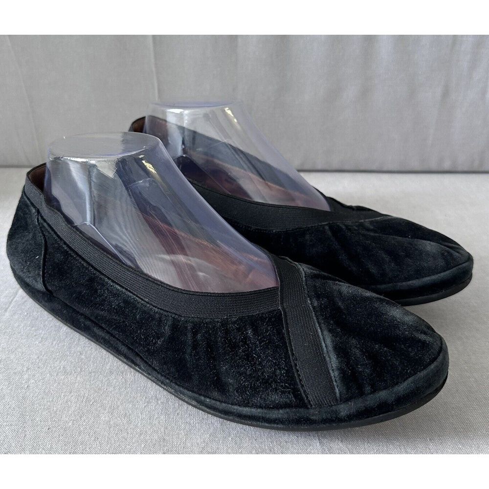 L'Amour Des Pieds‎ Yerusha Ballet Flat Women Size 10 Black Leather Suede Slip On